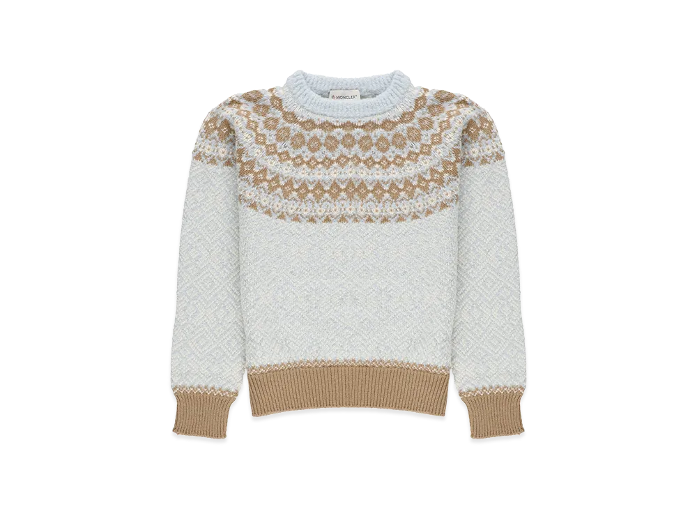 MONCLER Kids Sweaters "Light Blue"