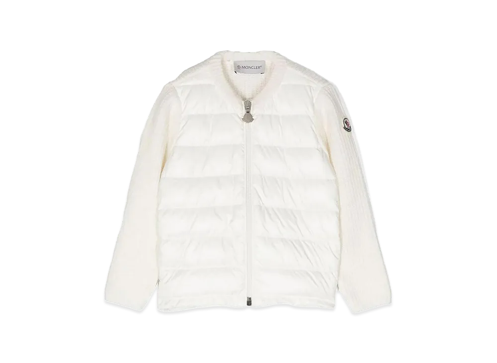 MONCLER Kids Down Cardigan "White"