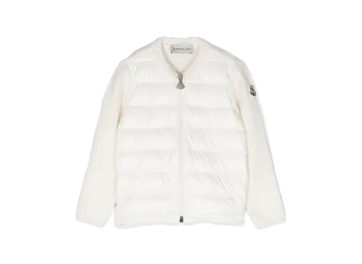 MONCLER Kids Down Cardigan "White"