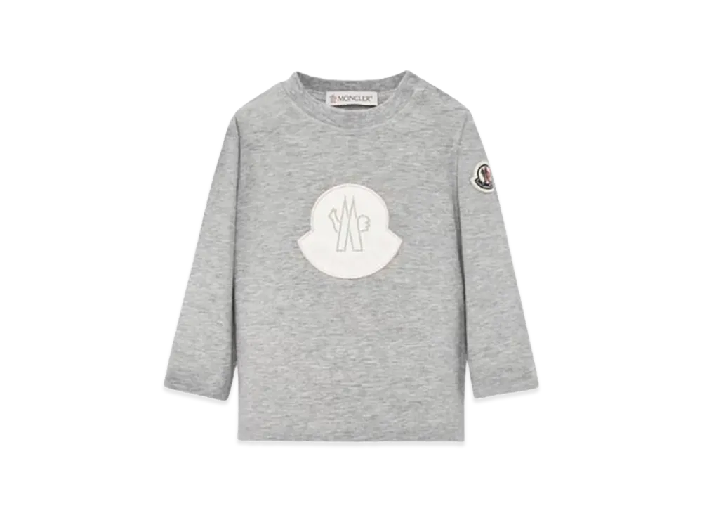 MONCLER Kids Long Sleeve T-Shirt "Gray"