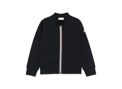 MONCLER Kids Zip-Up Sweatshirt "Dark Blue"