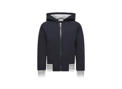 MONCLER Kids Zip-Up Hoodie "Dark Blue"