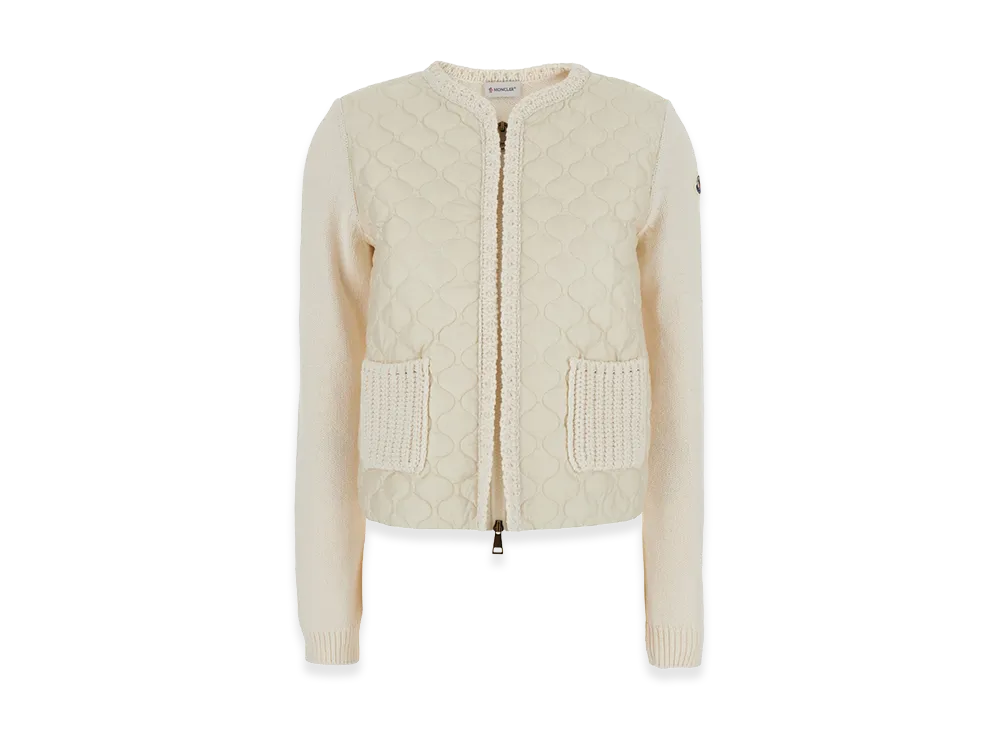 MONCLER Women's Down Cardigan "White"