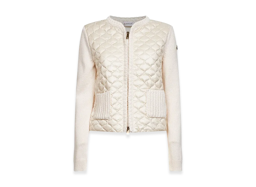 MONCLER Women's Padded Cardigan "White"