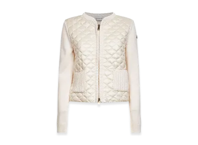 MONCLER Women's Padded Cardigan "White"