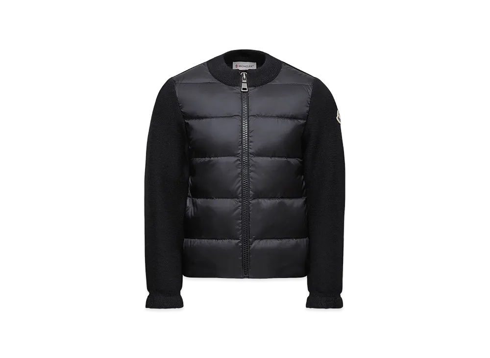 MONCLER Kids Two-Material Cardigan "Black"