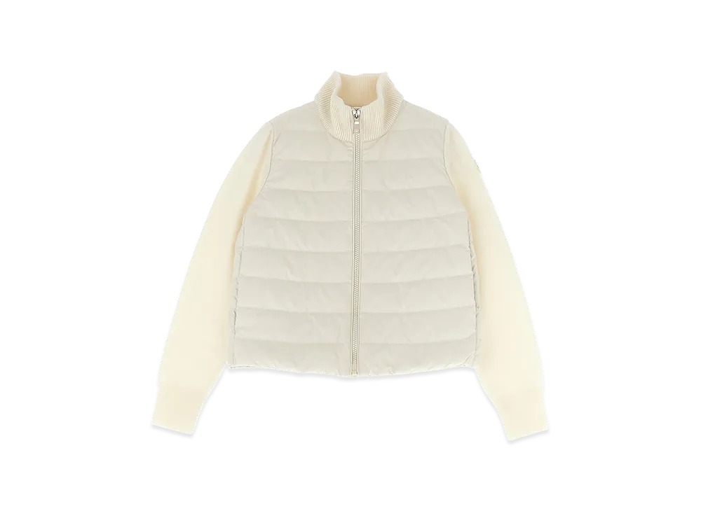 MONCLER Kids Two-Material Cardigan "White"