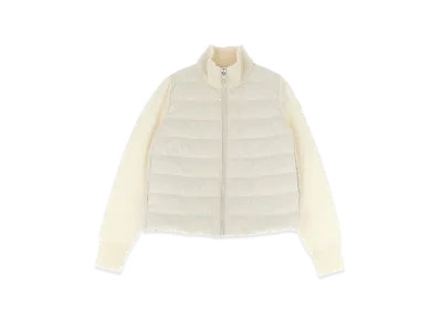 MONCLER Kids Two-Material Cardigan "White"