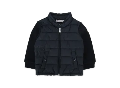 MONCLER Kids Zip Up Cardigan "Dark Blue"