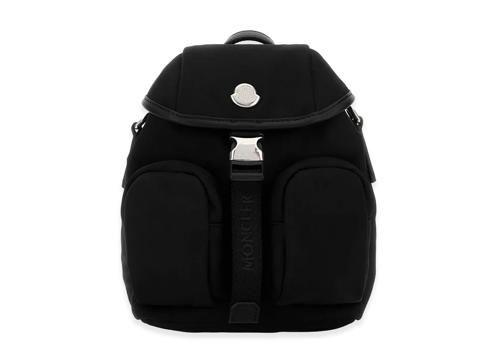 MONCLER Women's Canvas Mini Trick Backpack "Black"