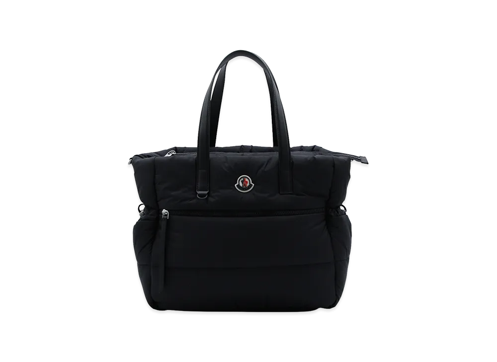 MONCLER Kids Logo Patch Changing Bag "Black"