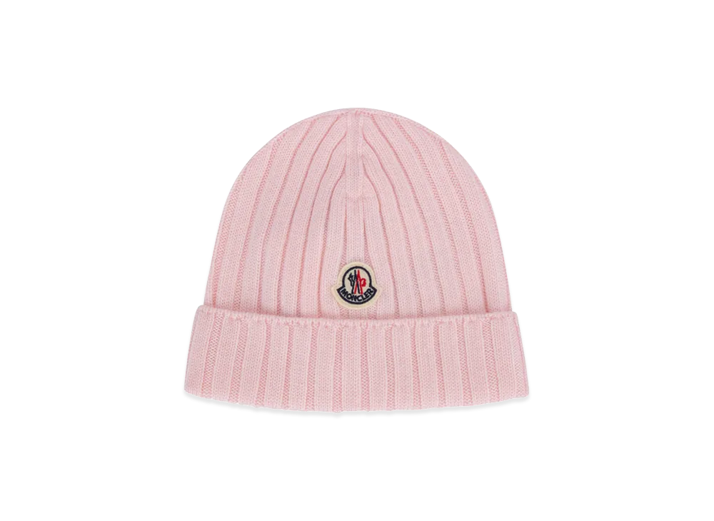 MONCLER Kids Beanie Hat "Pink"