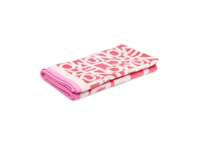 MONCLER Women's Printed Terry Beach Towel "Pink"