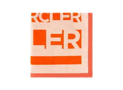 MONCLER Women's Printed Terry Beach Towel "Orange"