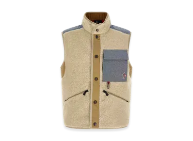 MONCLER Teddy & Chambray Vest "Beige"