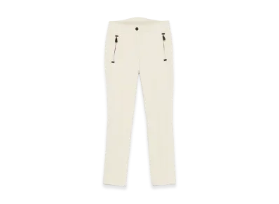 MONCLER Women's Grenoble Stretch Twill Trousers "White"