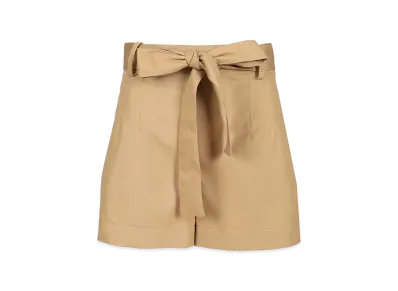 MONCLER Women's Cotton Blend Shorts "Beige"