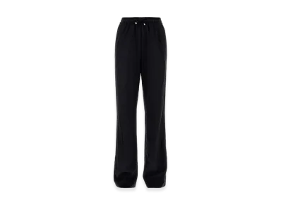 MONCLER Women's Graphite Wool Blend Pant "Dark Gray"