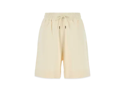 MONCLER Women's Cotton Bermuda Shorts "Ivory"