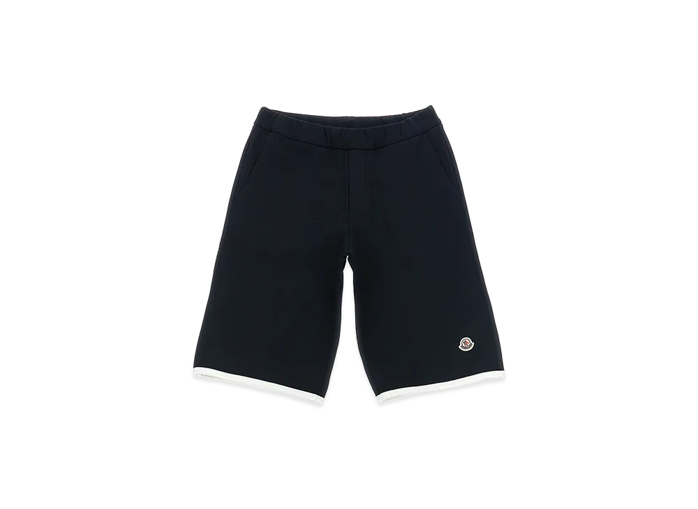 MONCLER Kids Logo Patch Bermuda Shorts "Dark Blue"