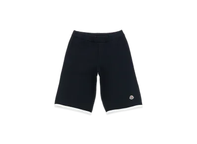 MONCLER Kids Logo Patch Bermuda Shorts "Dark Blue"