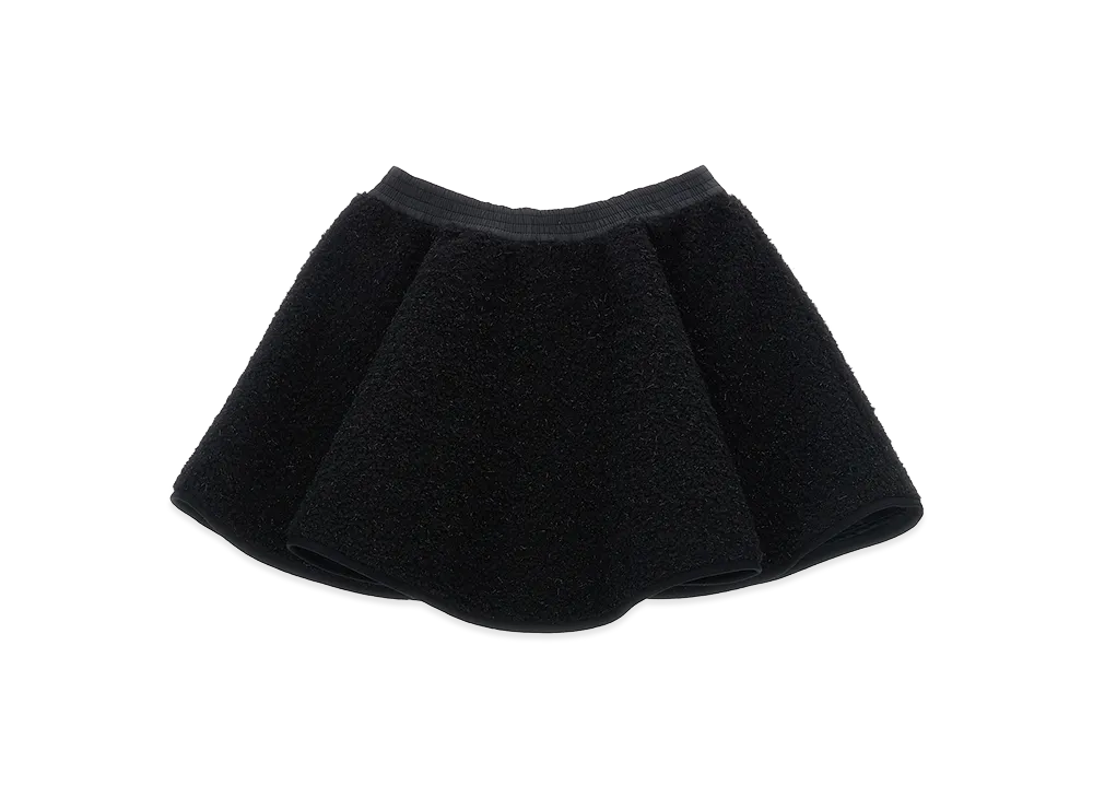 MONCLER Kids Metallic Teddy Skirt "Black"
