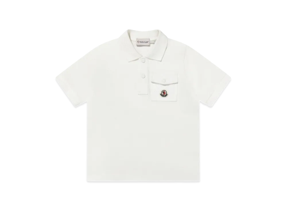 MONCLER Kids Polo Shirts "White"