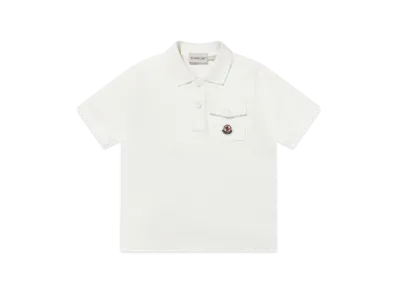 MONCLER Kids Polo Shirts "White"