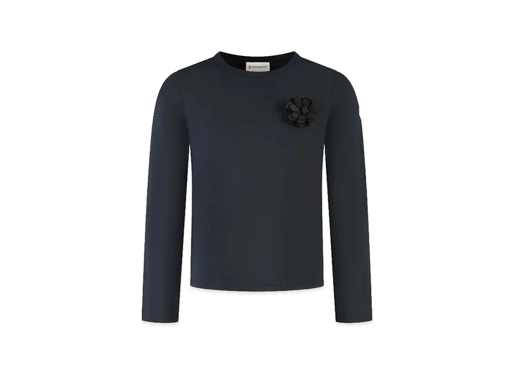 MONCLER Kids Long Sleeve T-Shirts "Black"