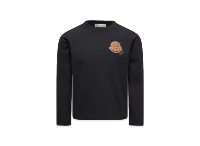 MONCLER Kids Long Sleeve T-Shirts "Black"