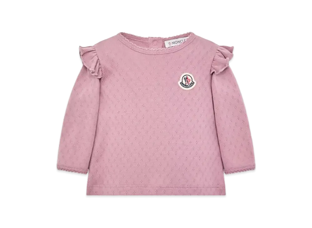 MONCLER Kids Long Sleeve T-Shirts "Pink"