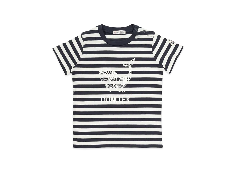 MONCLER Kids T-Shirts "Navy/White"