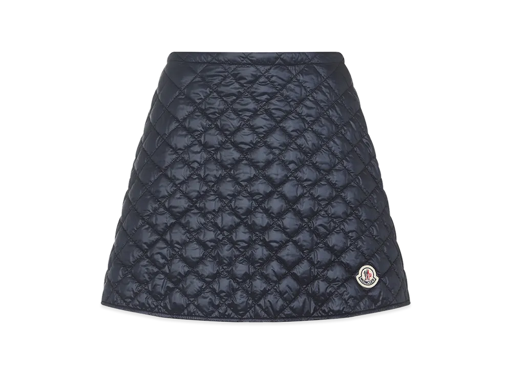 MONCLER Women's Polyamide Mini Skirt "Dark Blue"