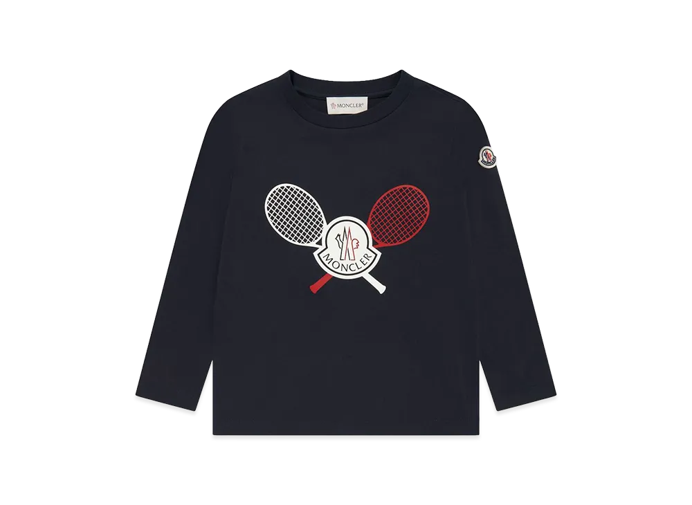 MONCLER Kids Long Sleeve T-Shirts "Dark Blue"