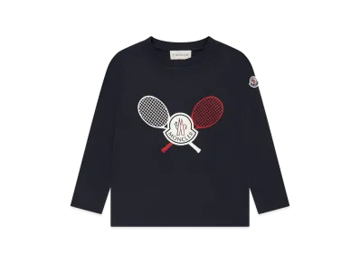 MONCLER Kids Long Sleeve T-Shirts "Dark Blue"