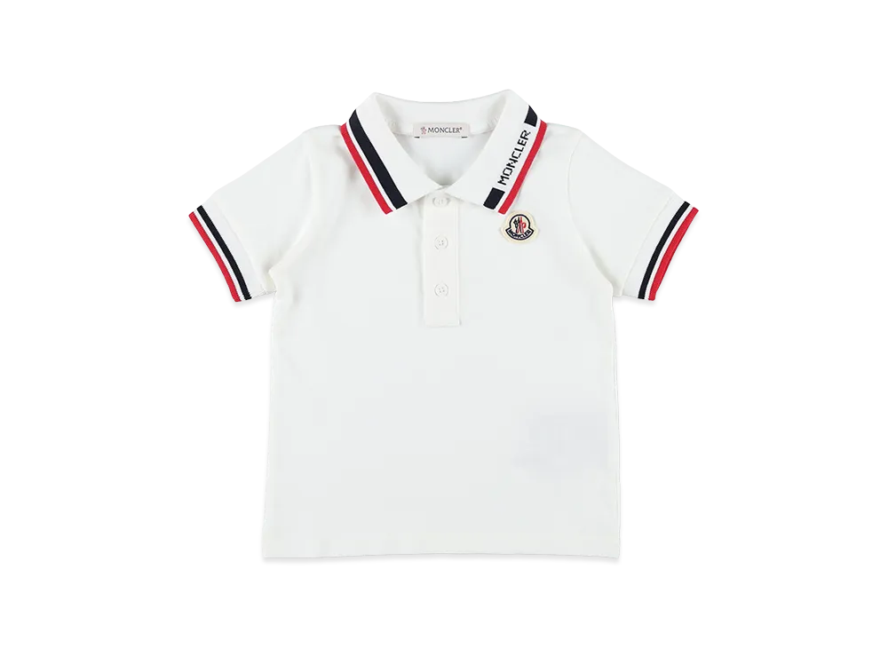 MONCLER Kids Polo Shirt "White"