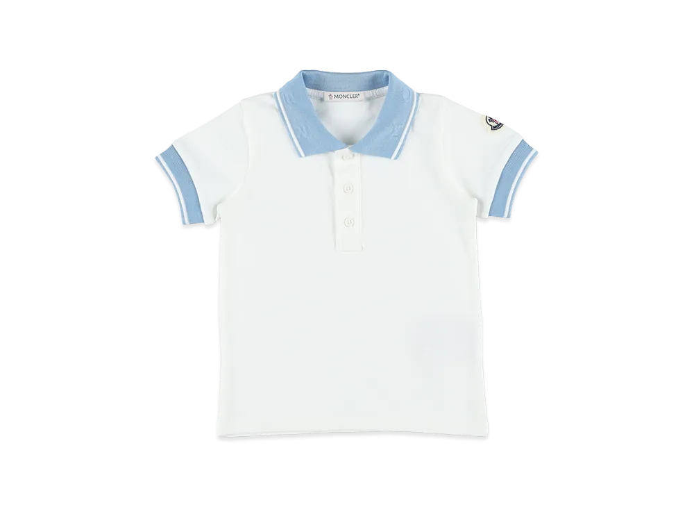 MONCLER Kids Polo Shirt "White"