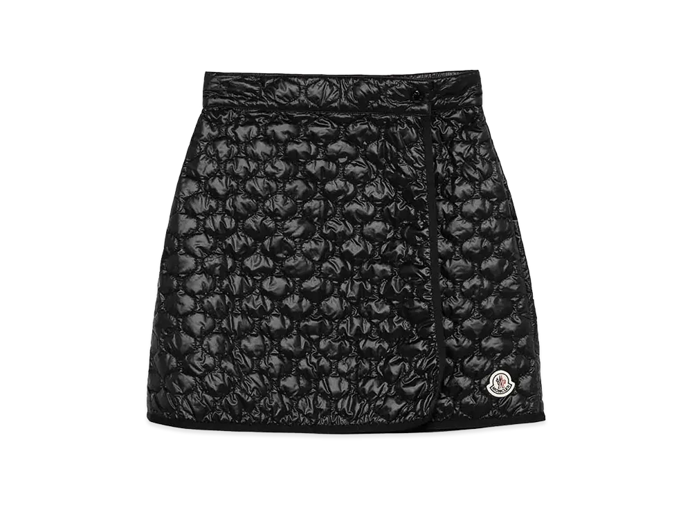 MONCLER Women's Quilted Wrap Skirt "Black"