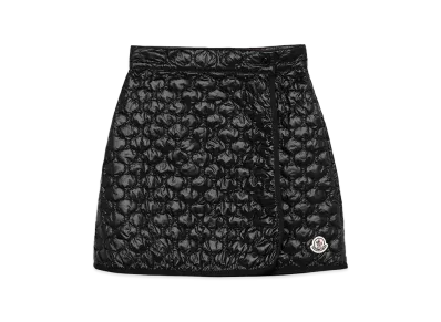 MONCLER Women's Quilted Wrap Skirt "Black"