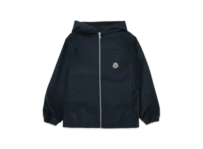 MONCLER Kids Hooded Zip-Up Jacket "Dark Blue"