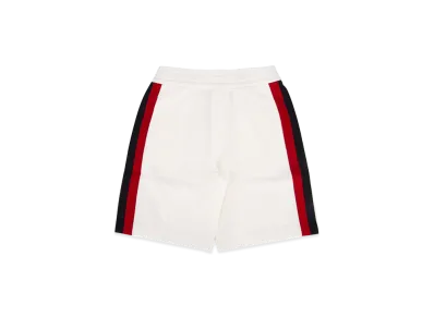 MONCLER Kids Shorts With Side Bands "White"