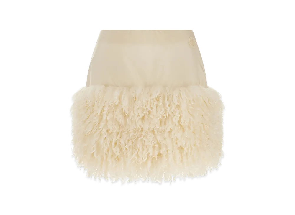 MONCLER Women's Teddy Insert Skirt "White"