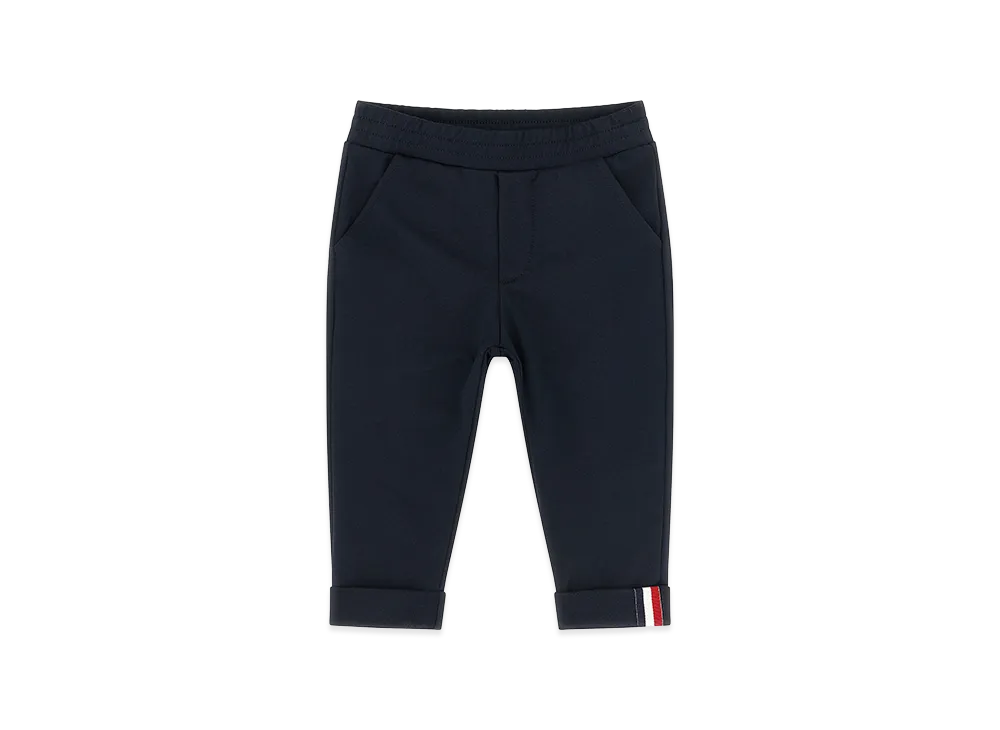 MONCLER Kids Tricolor Ribbon Joggers "Dark Blue"
