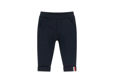 MONCLER Kids Tricolor Ribbon Joggers "Dark Blue"
