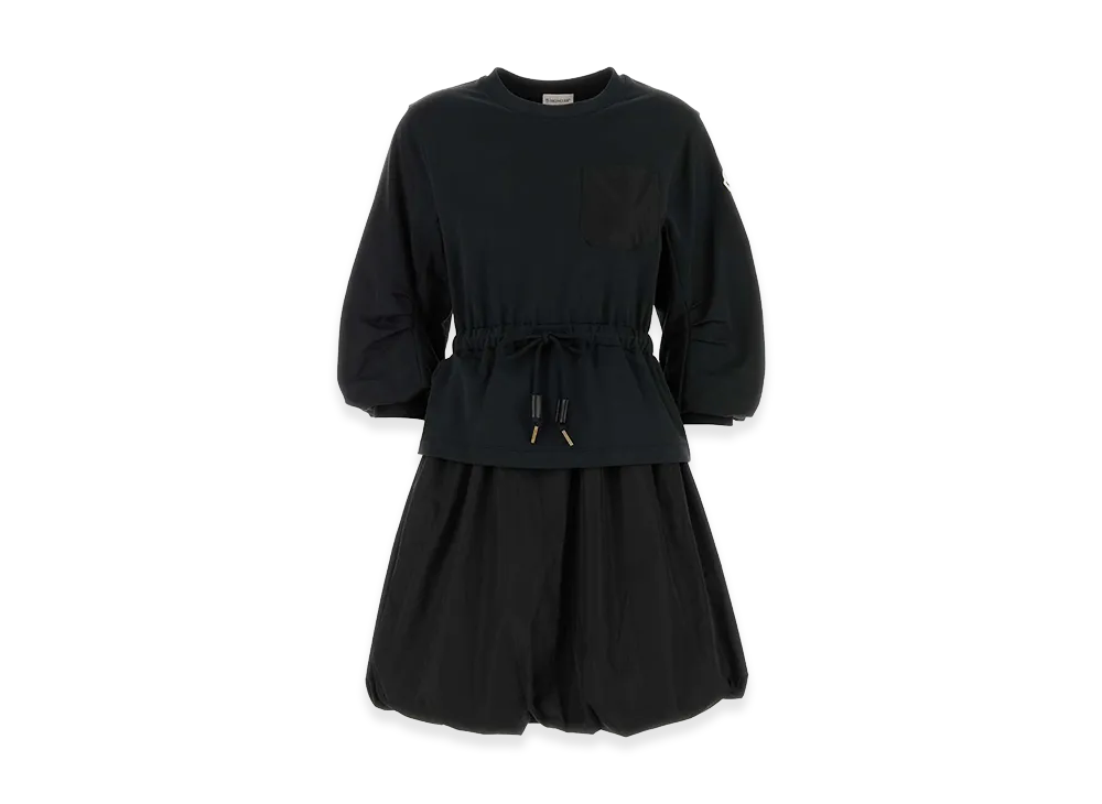 MONCLER Women's Cotton Sweatshirt Dress "Black"