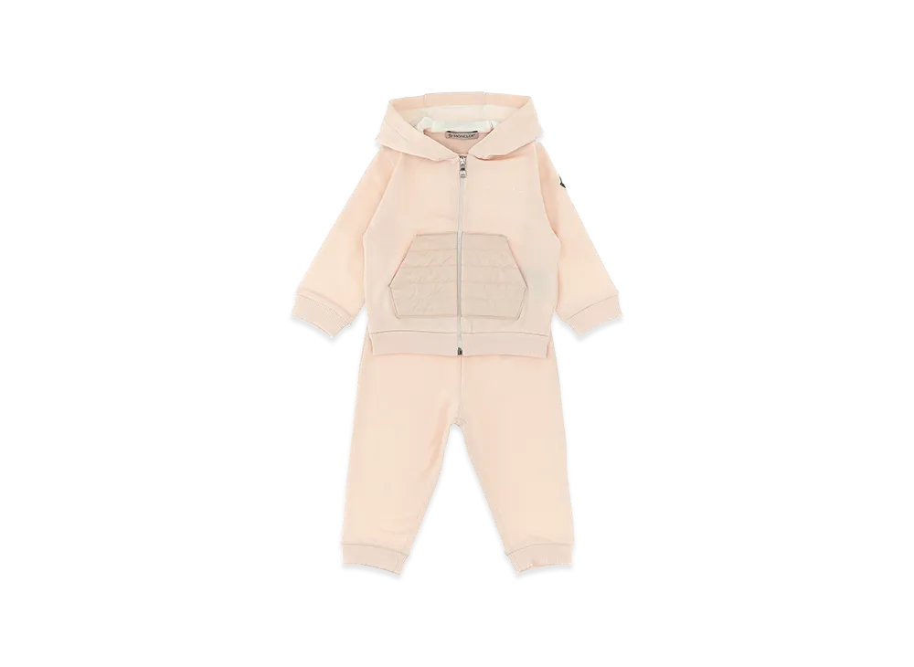 MONCLER Kids Complete Hoodie And Joggers "Pink"