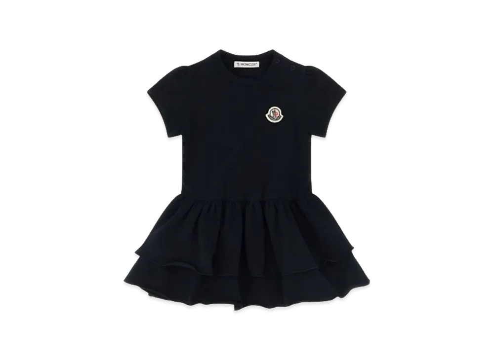 MONCLER Kids Flounce Dress "Dark Blue"