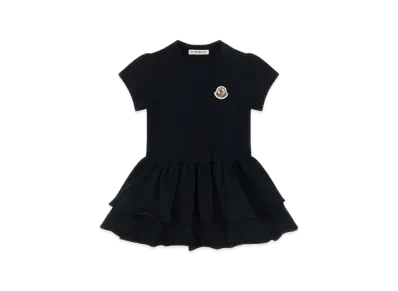 MONCLER Kids Flounce Dress "Dark Blue"