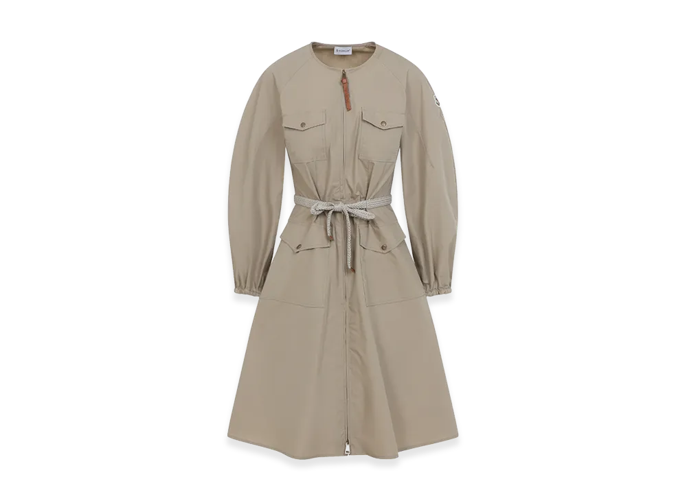MONCLER Women's Cotton Mini Dress "Beige"