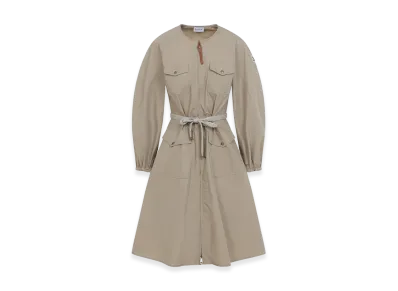 MONCLER Women's Cotton Mini Dress "Beige"